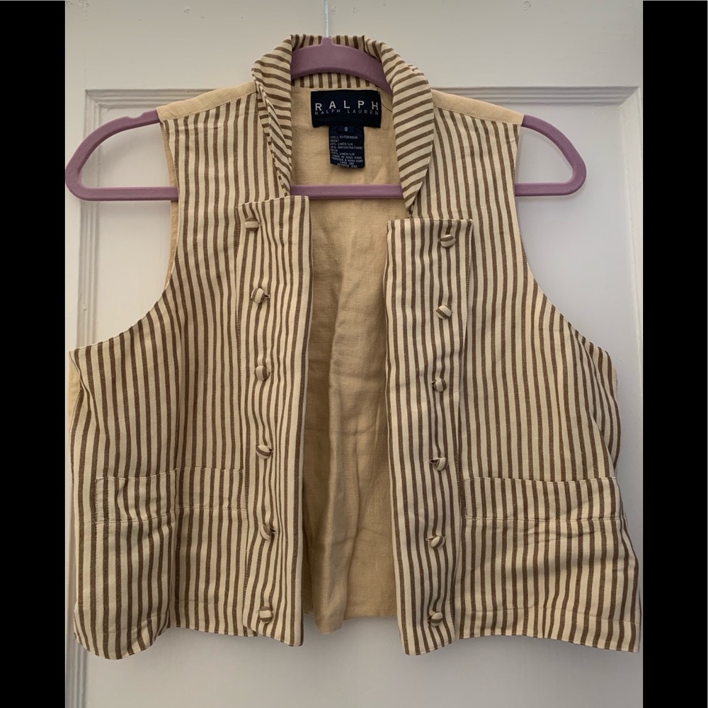 Vintage Ralph Lauren Striped Vest